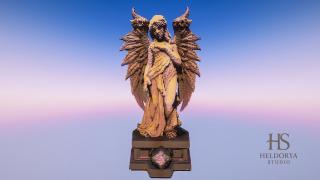 Gothic Angel Statue - Dark