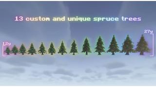Spruce trees pack