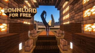 🎁 FREE Medieval PvP Arena & Spawn – Circular Battle Map