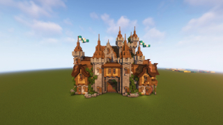 Minecraft Overgrown Survival Castle (Full Interior)