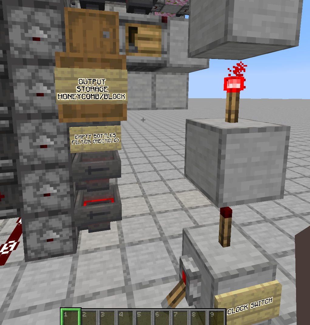 Bee Farm with bottle recycler and auto honey crafter (Nether ready) – additional image